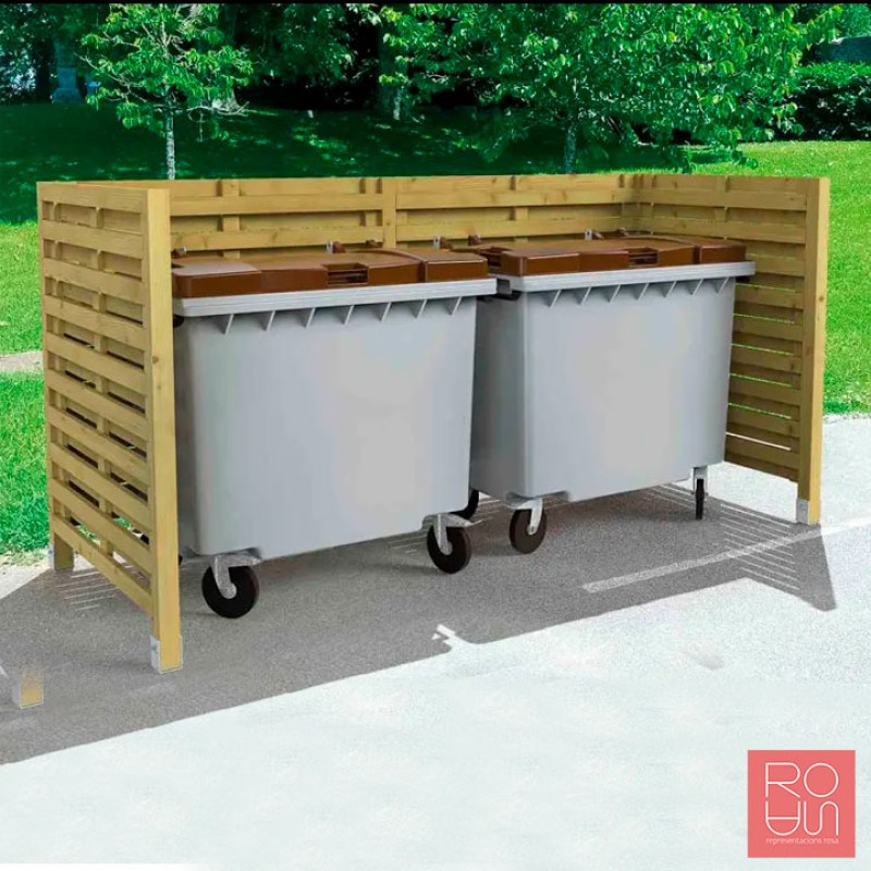 Cobre contenidors doble Turín en Fusta | Pi Autoclau Classe 4